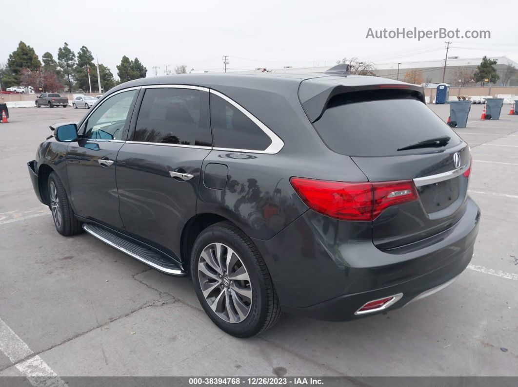 2016 Acura Mdx Technology   Acurawatch Plus Packages/technology Package Черный vin: 5FRYD3H46GB020134