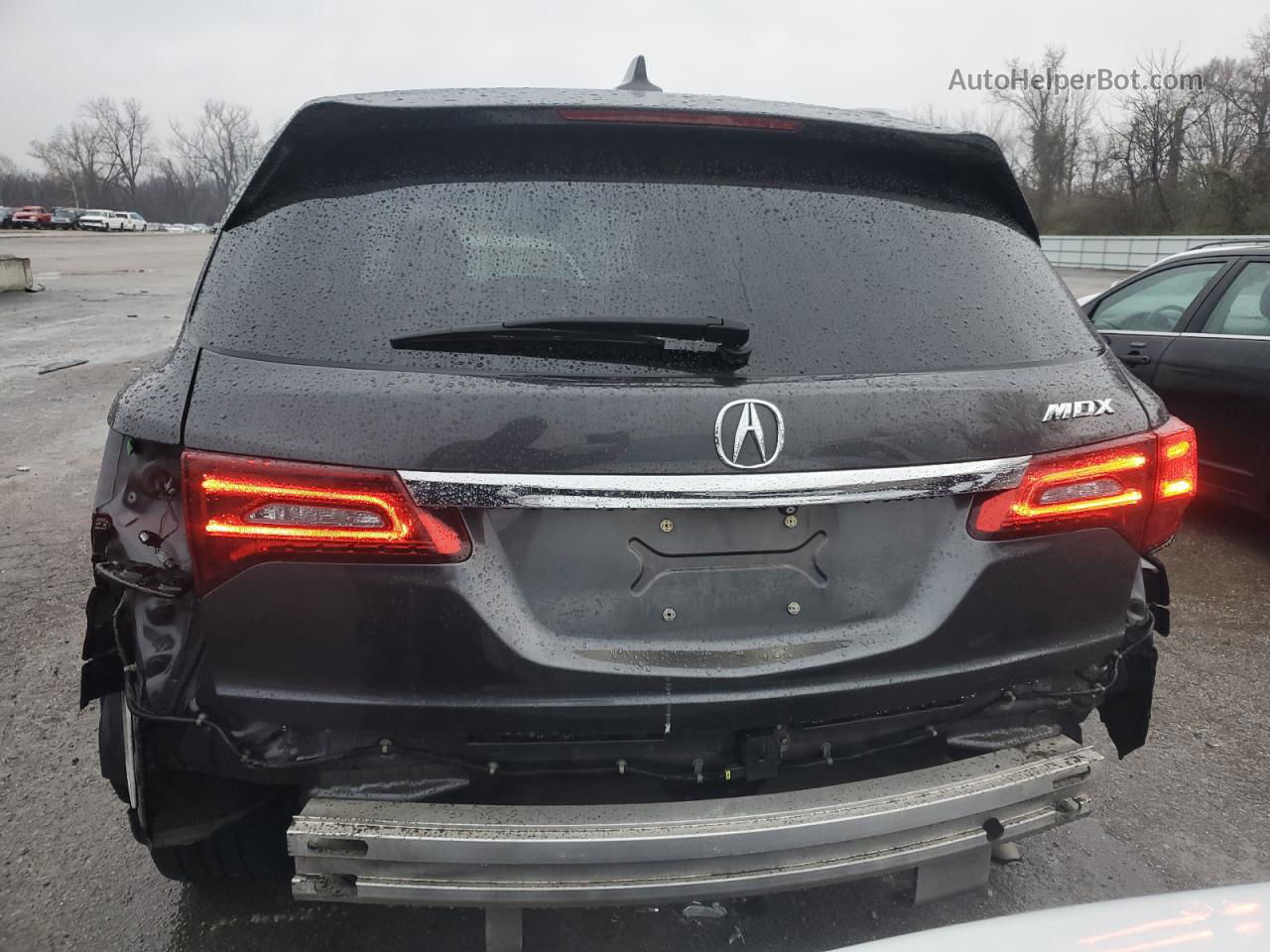 2016 Acura Mdx Technology Black vin: 5FRYD3H47GB005139