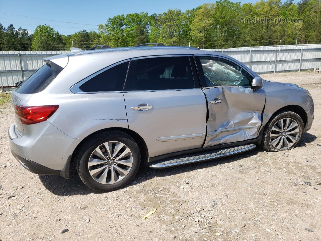 2016 Acura Mdx Technology Silver vin: 5FRYD3H47GB012754