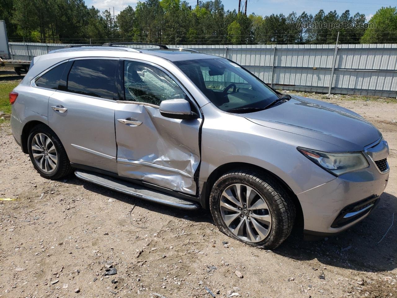 2016 Acura Mdx Technology Серебряный vin: 5FRYD3H47GB012754