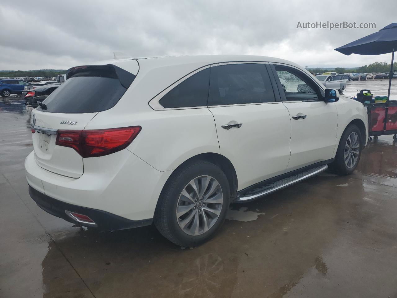 2016 Acura Mdx Technology White vin: 5FRYD3H48GB008566