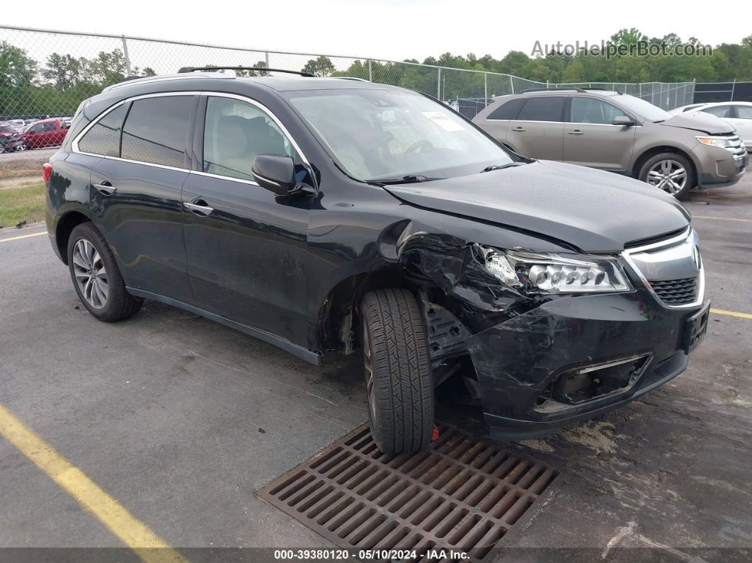 2016 Acura Mdx Technology   Acurawatch Plus Packages/technology Package Black vin: 5FRYD3H48GB011595