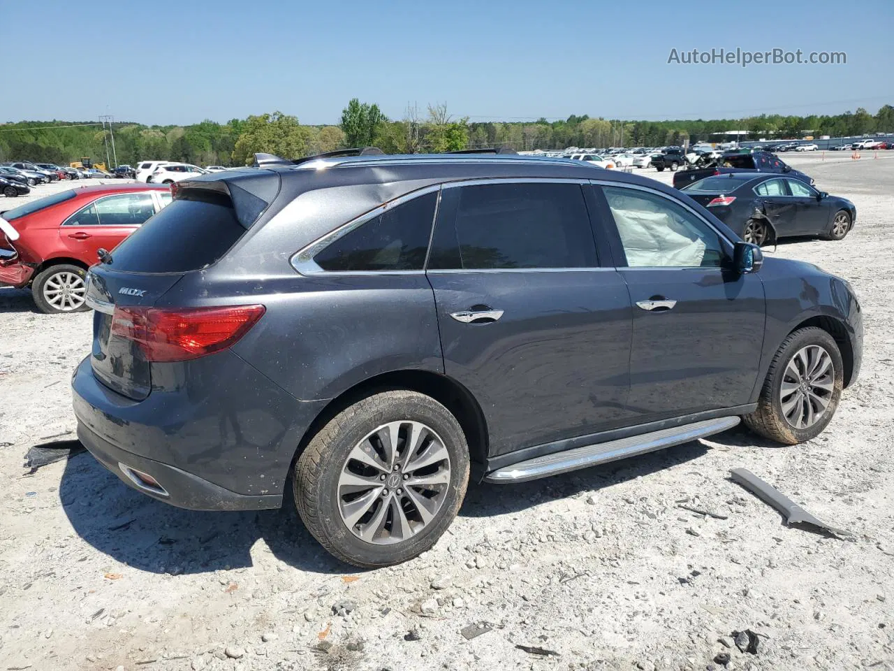 2016 Acura Mdx Technology Gray vin: 5FRYD3H49GB007703