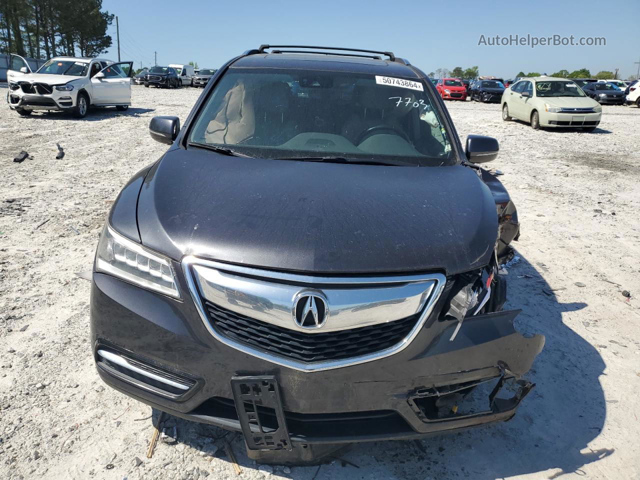 2016 Acura Mdx Technology Gray vin: 5FRYD3H49GB007703