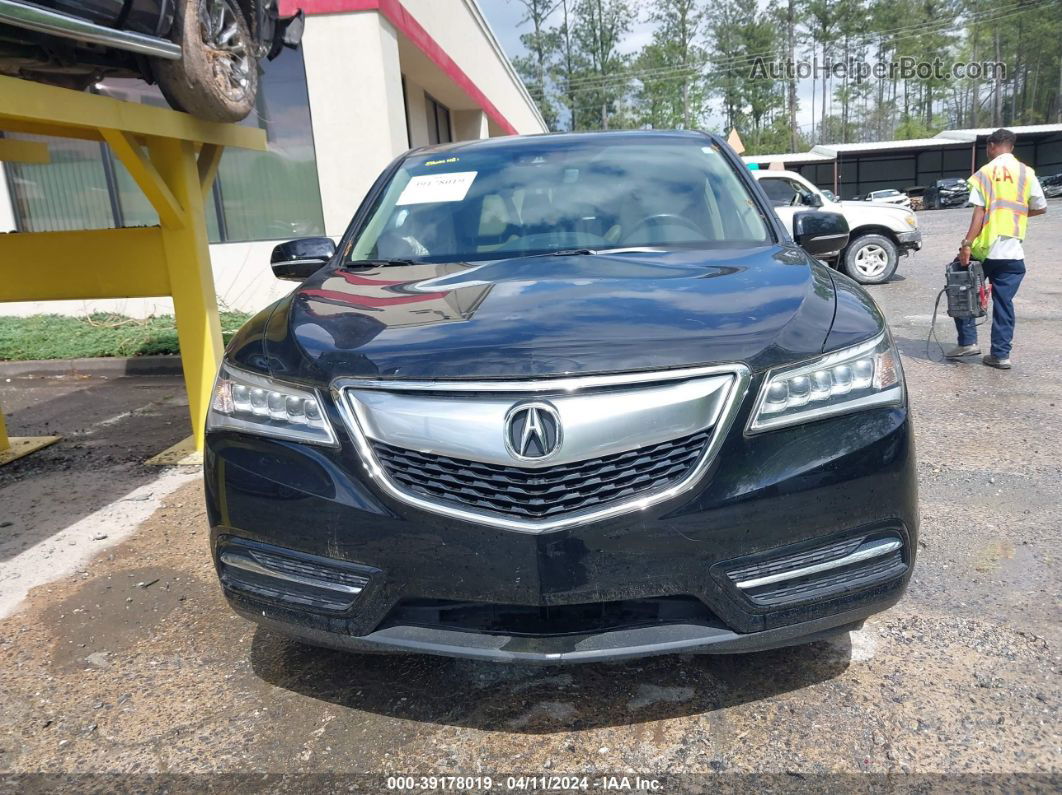 2016 Acura Mdx Technology   Acurawatch Plus Packages/technology Package Черный vin: 5FRYD3H49GB018264