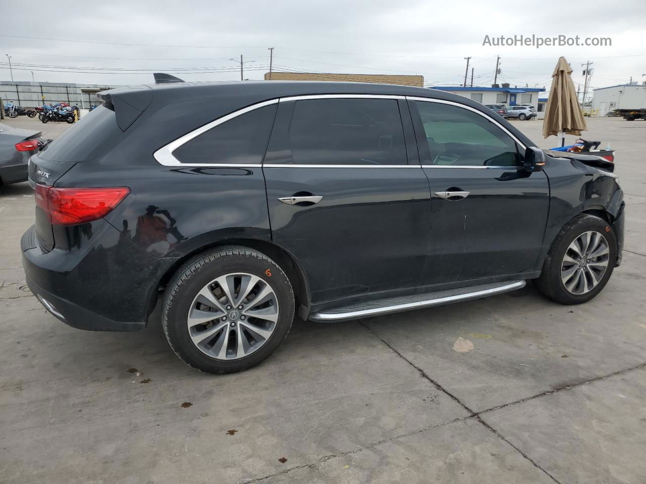 2016 Acura Mdx Technology Черный vin: 5FRYD3H4XGB006950