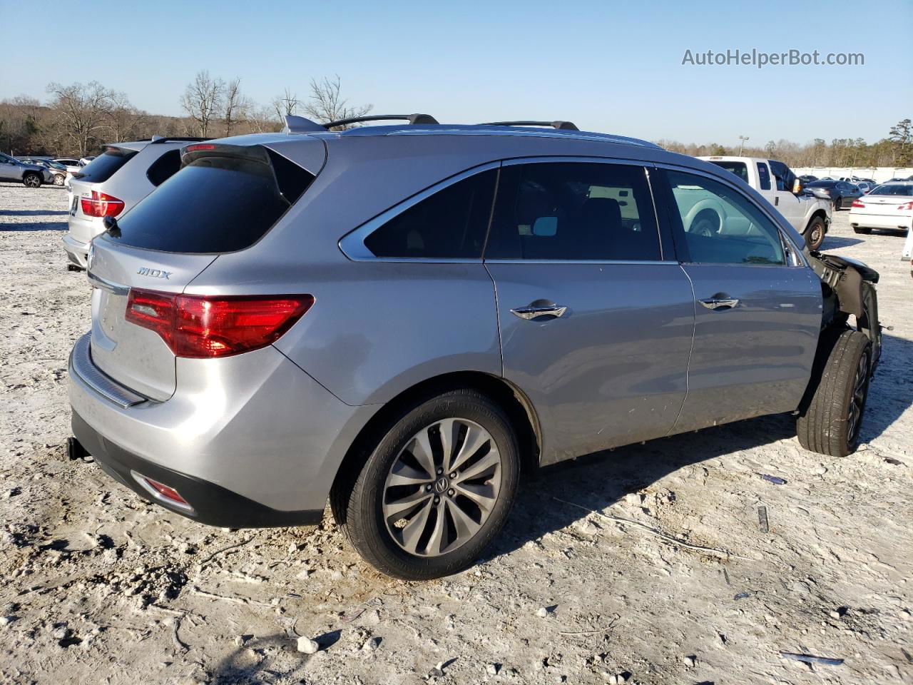 2016 Acura Mdx Technology Silver vin: 5FRYD3H68GB013784