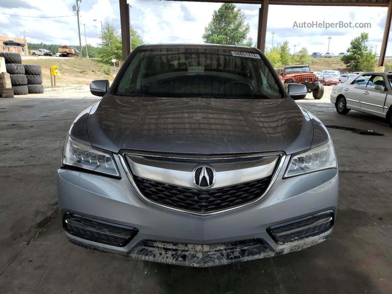 2016 Acura Mdx Technology Серебряный vin: 5FRYD3H68GB021660