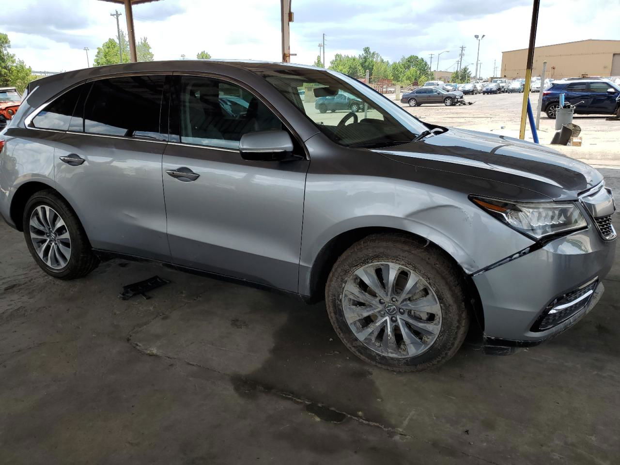 2016 Acura Mdx Technology Серебряный vin: 5FRYD3H68GB021660