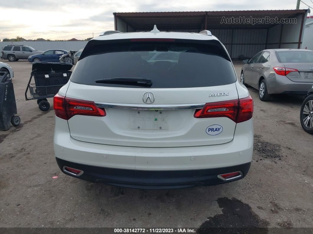 2016 Acura Mdx Advance & Entertainment Packages/advance Package Белый vin: 5FRYD3H90GB013224