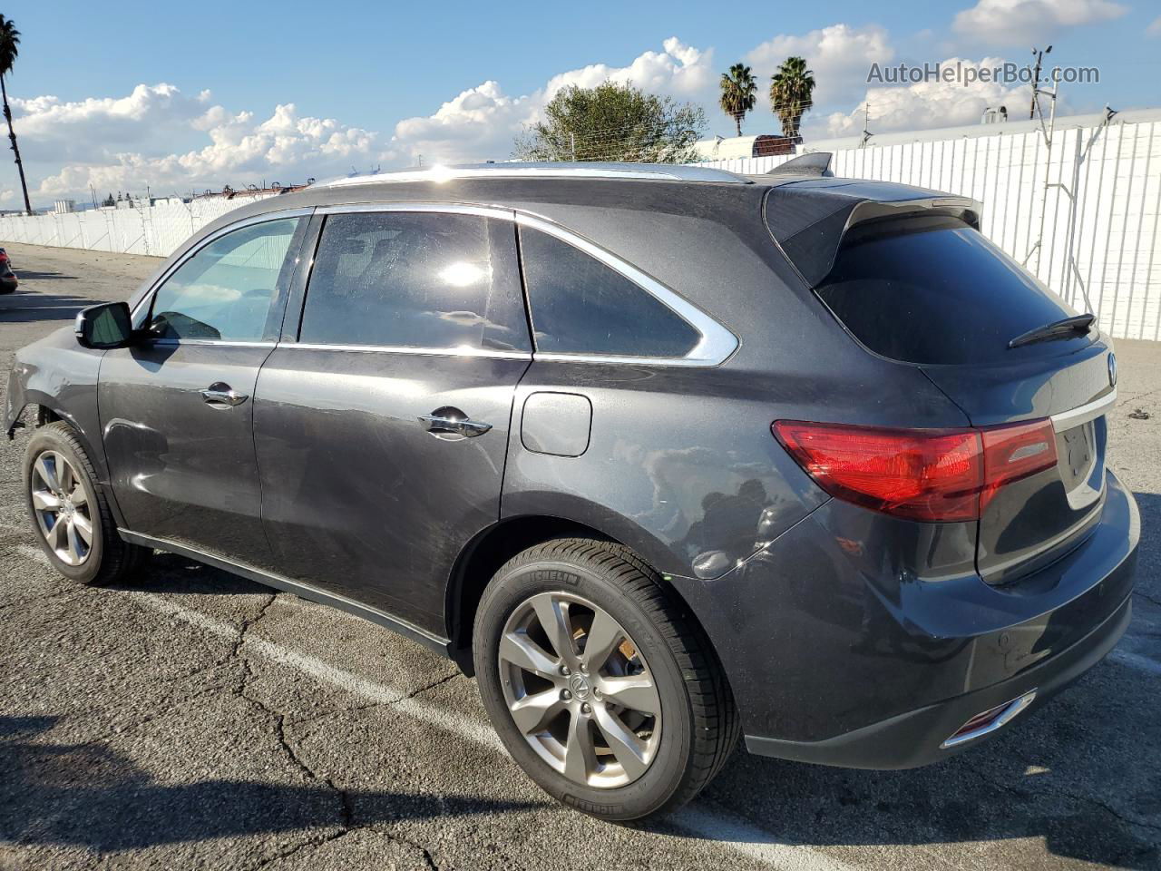 2016 Acura Mdx Advance Gray vin: 5FRYD3H91GB004015