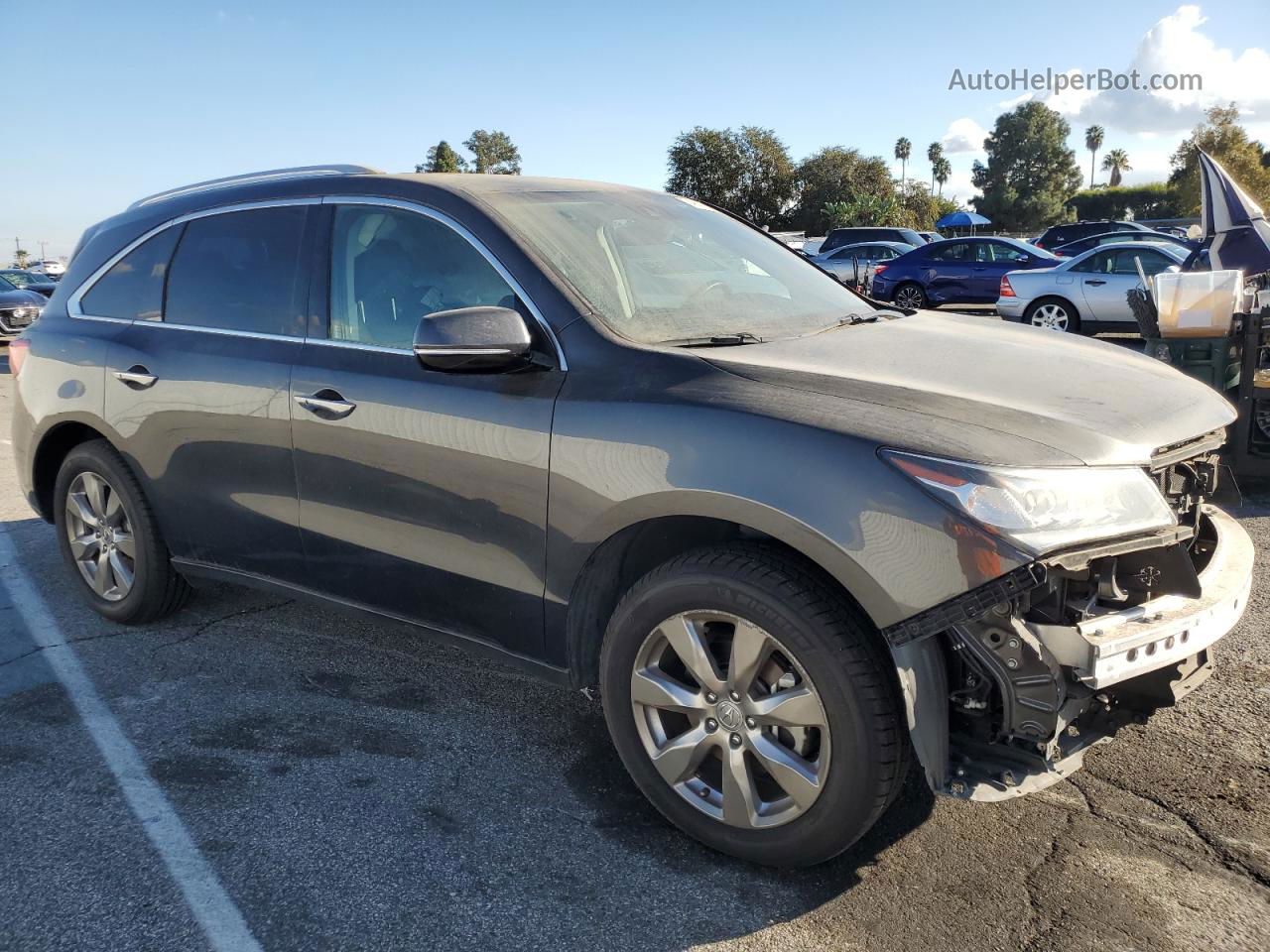 2016 Acura Mdx Advance Gray vin: 5FRYD3H91GB004015