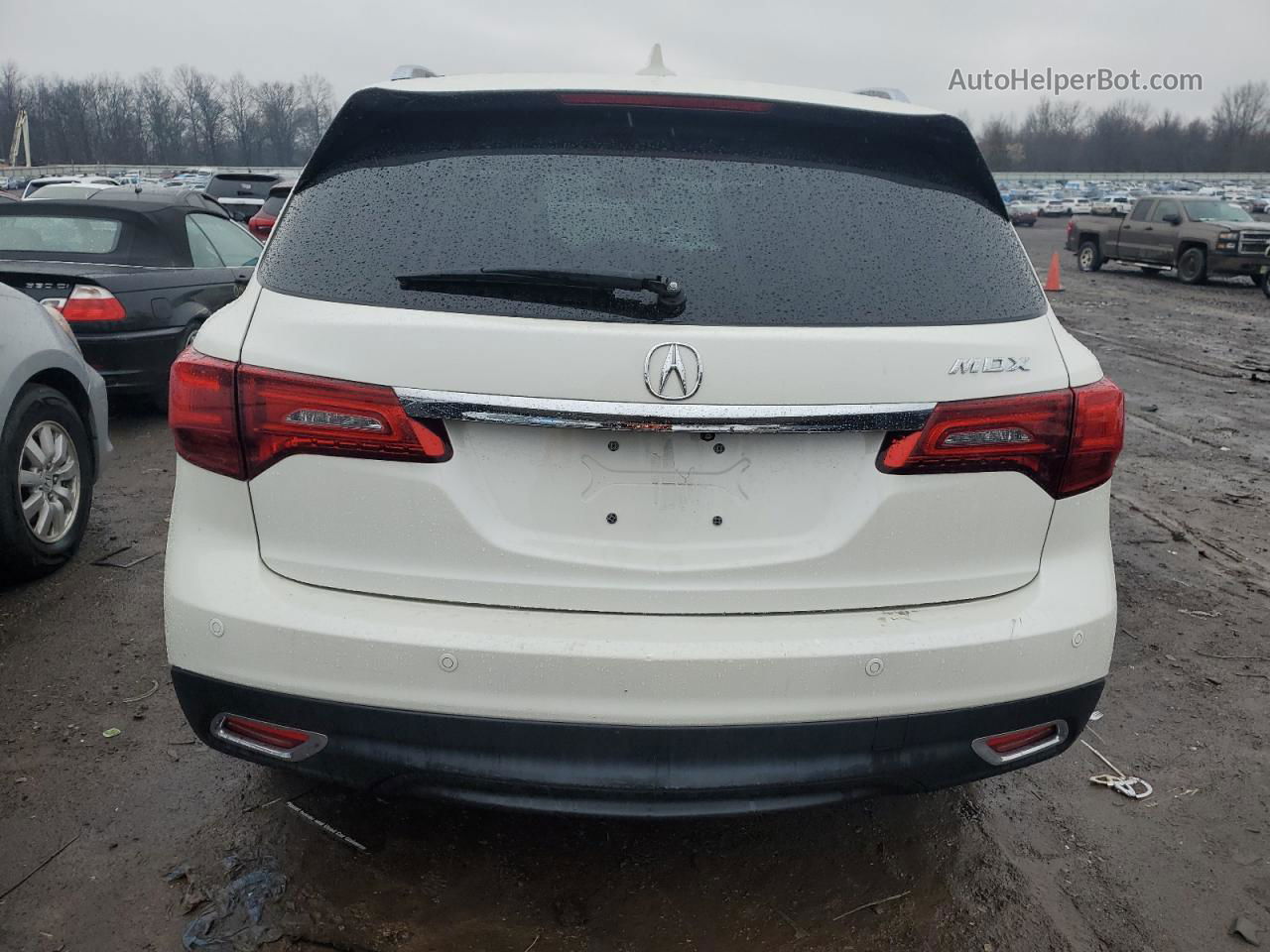 2016 Acura Mdx Advance White vin: 5FRYD3H93GB009992