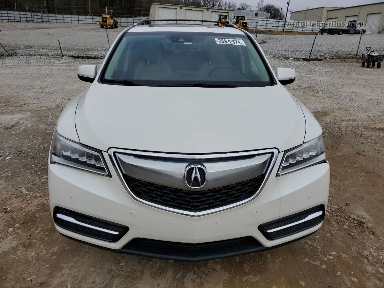 2016 Acura Mdx Advance White vin: 5FRYD3H93GB013508