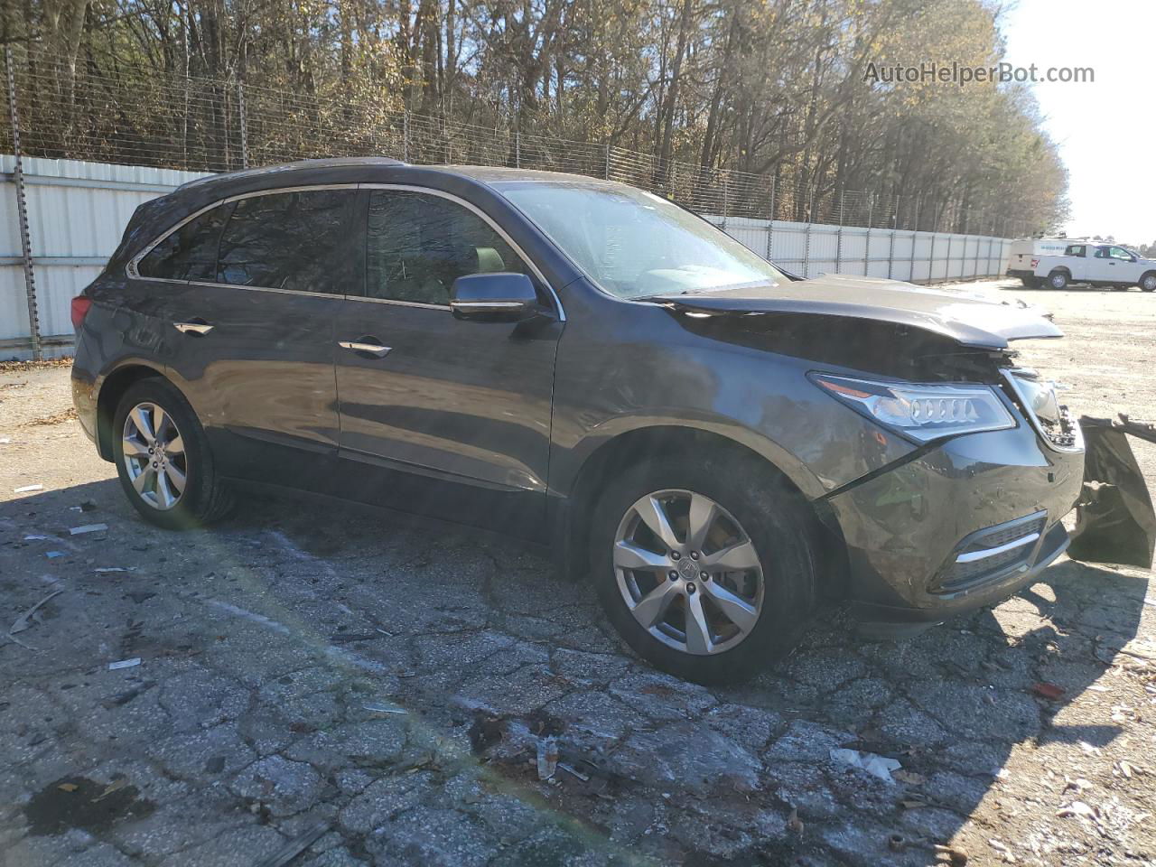 2016 Acura Mdx Advance Угольный vin: 5FRYD3H93GB017400