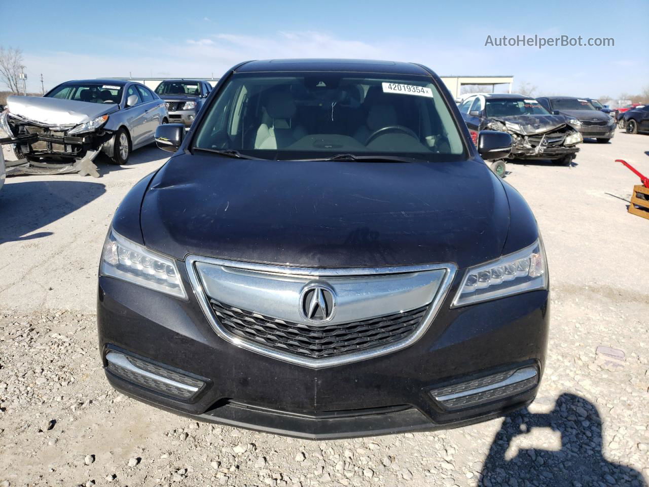 2016 Acura Mdx  Серый vin: 5FRYD4H20GB037726