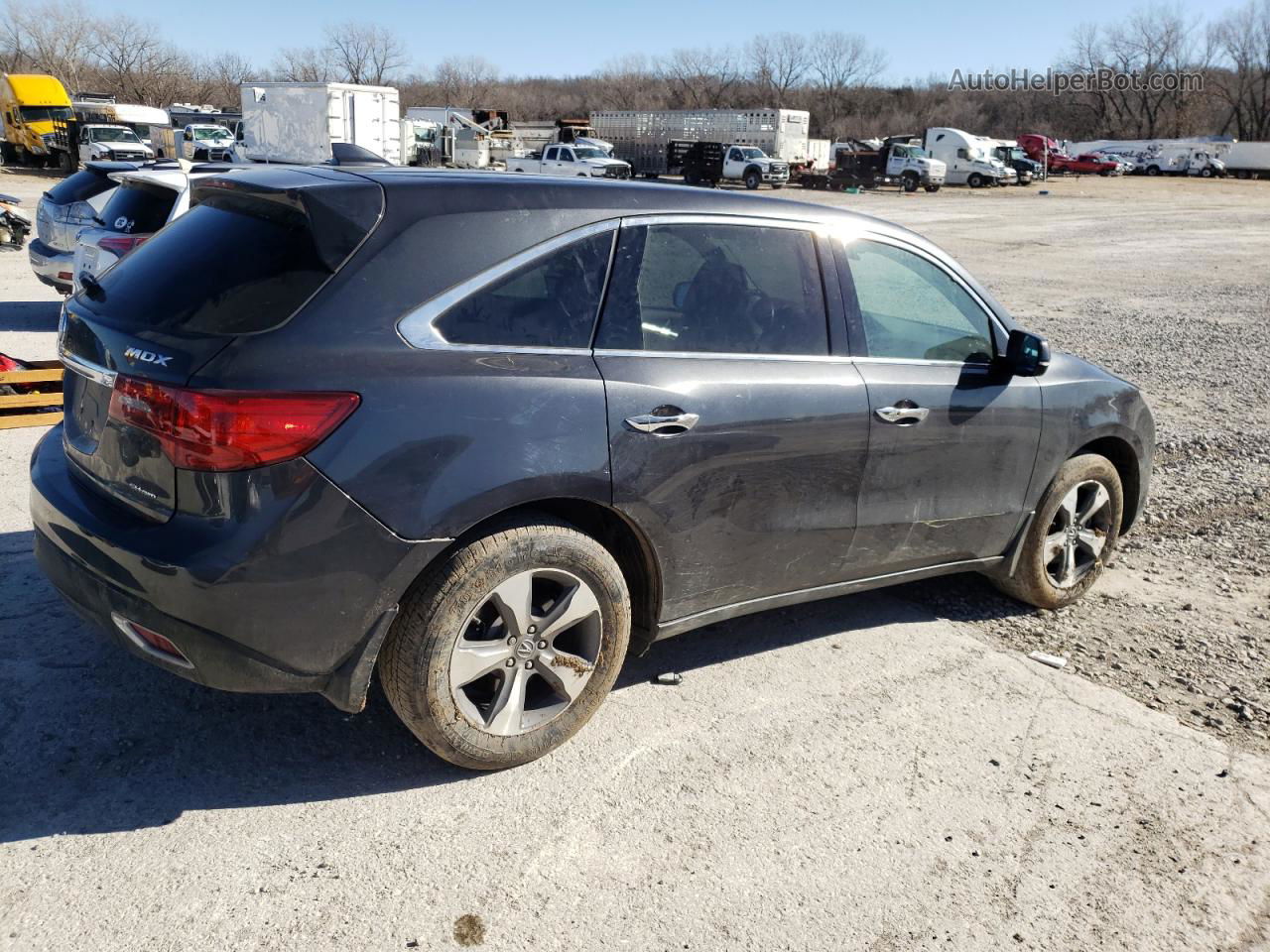 2016 Acura Mdx  Серый vin: 5FRYD4H20GB037726