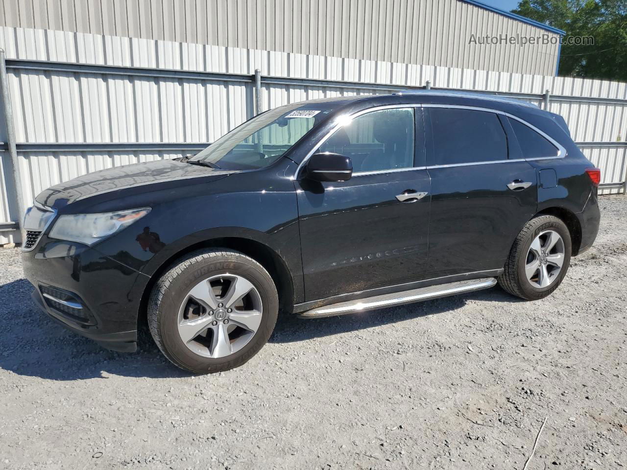 2016 Acura Mdx  Черный vin: 5FRYD4H21GB002483