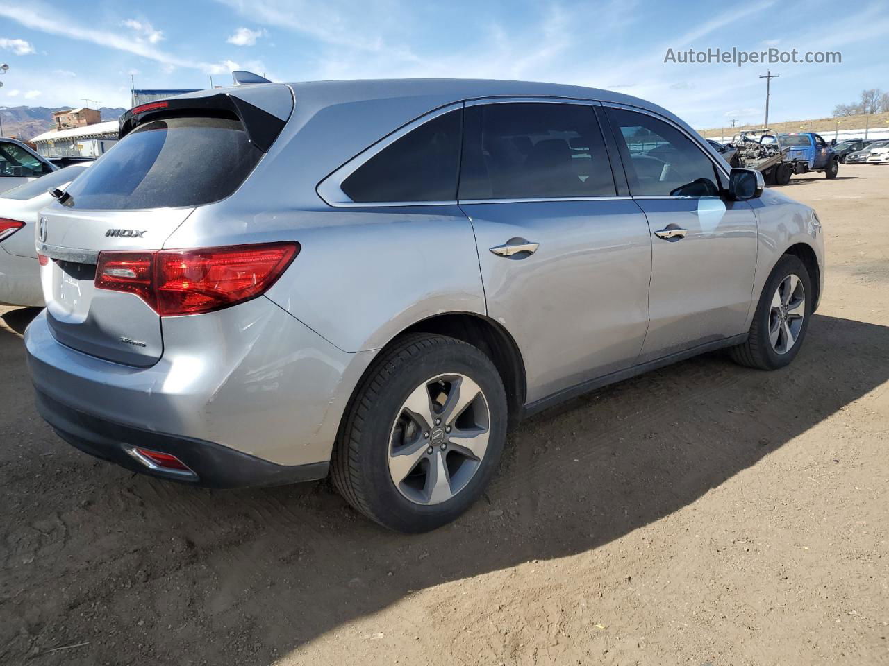 2016 Acura Mdx  Серебряный vin: 5FRYD4H21GB013953