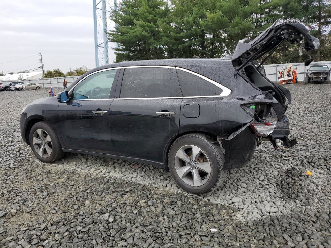 2016 Acura Mdx  Black vin: 5FRYD4H21GB018179