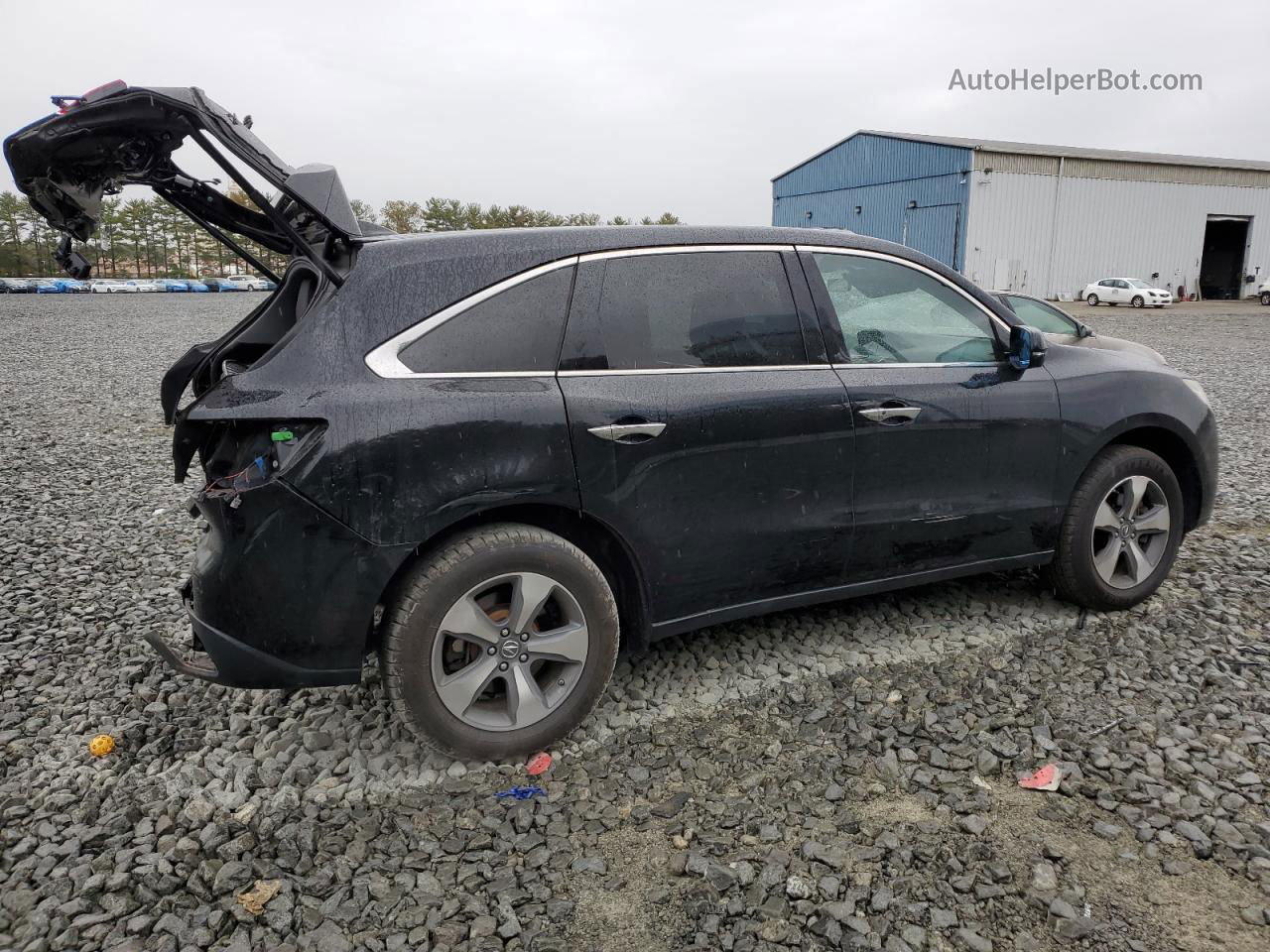 2016 Acura Mdx  Black vin: 5FRYD4H21GB018179