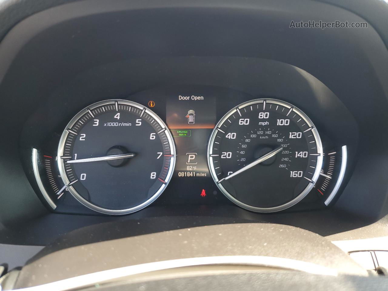 2016 Acura Mdx  Черный vin: 5FRYD4H21GB018179