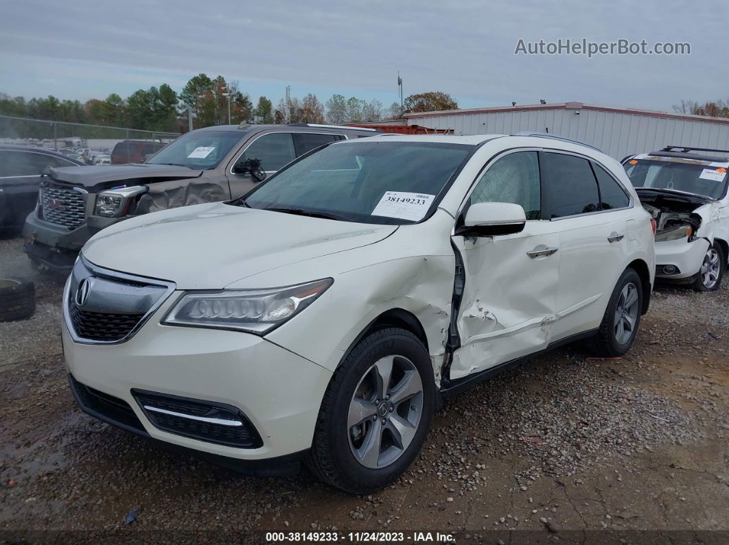 2016 Acura Mdx Acurawatch Plus Package Белый vin: 5FRYD4H21GB022328