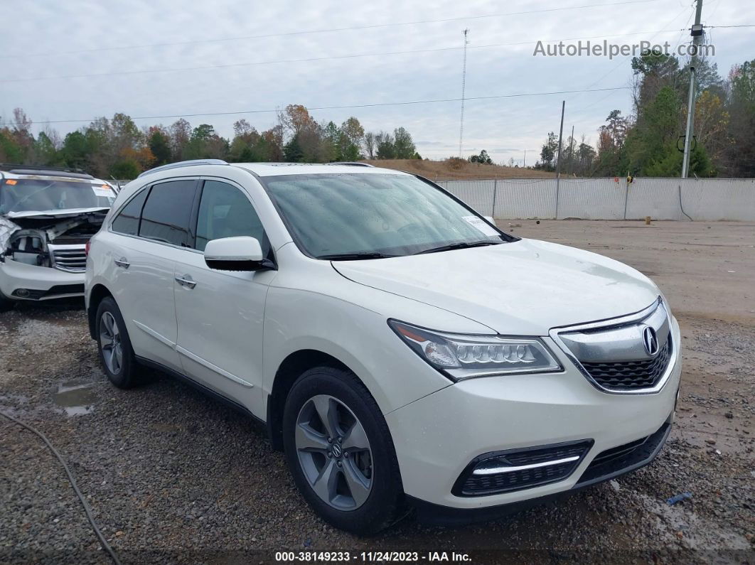 2016 Acura Mdx Acurawatch Plus Package White vin: 5FRYD4H21GB022328