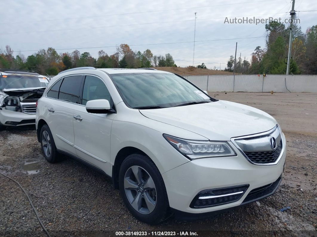 2016 Acura Mdx Acurawatch Plus Package Белый vin: 5FRYD4H21GB022328