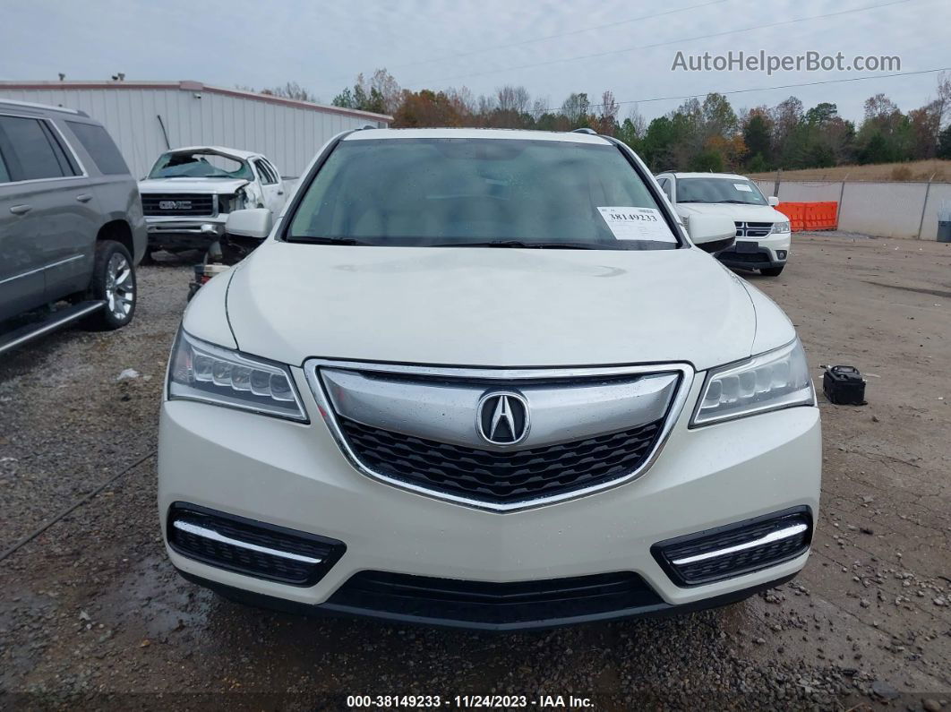 2016 Acura Mdx Acurawatch Plus Package White vin: 5FRYD4H21GB022328