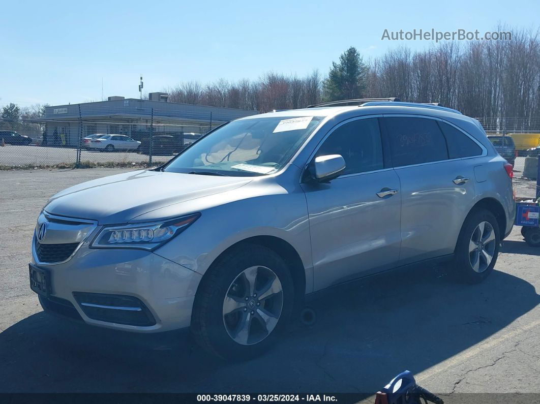 2016 Acura Mdx Acurawatch Plus Package Silver vin: 5FRYD4H21GB048461