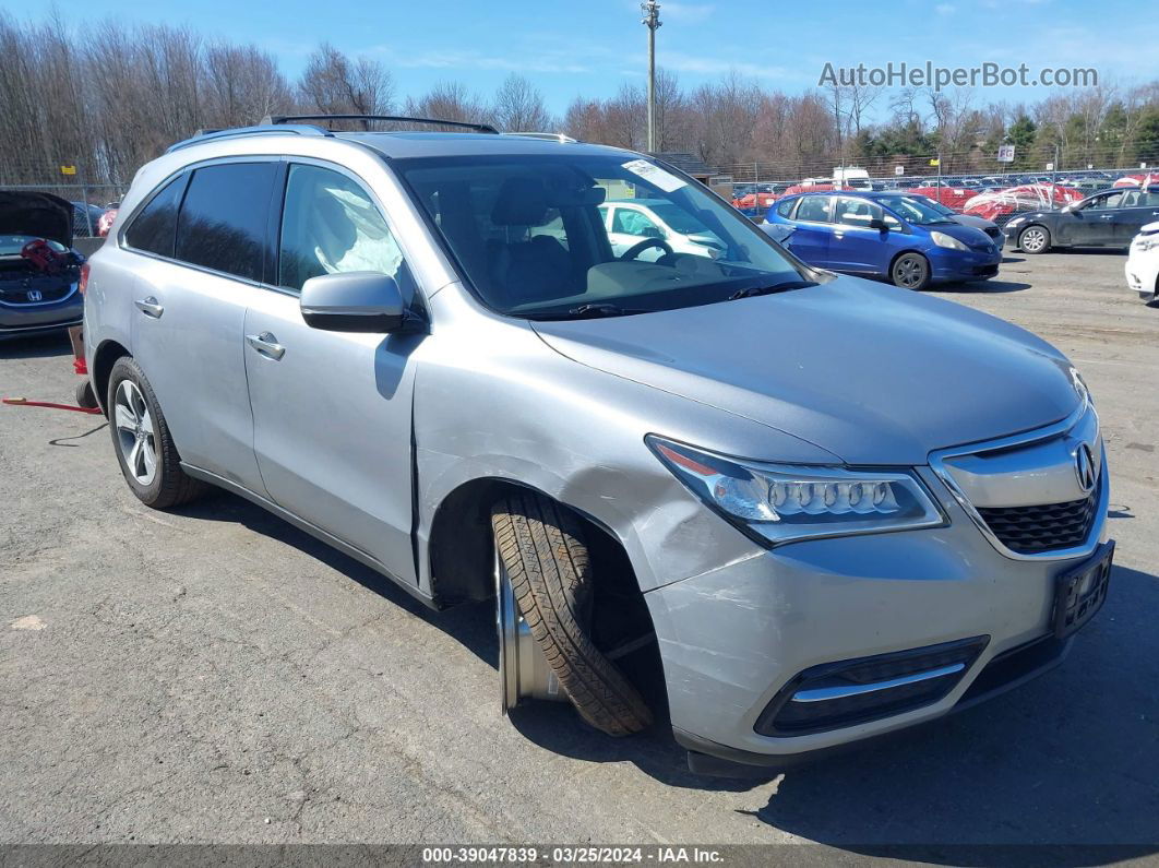 2016 Acura Mdx Acurawatch Plus Package Silver vin: 5FRYD4H21GB048461