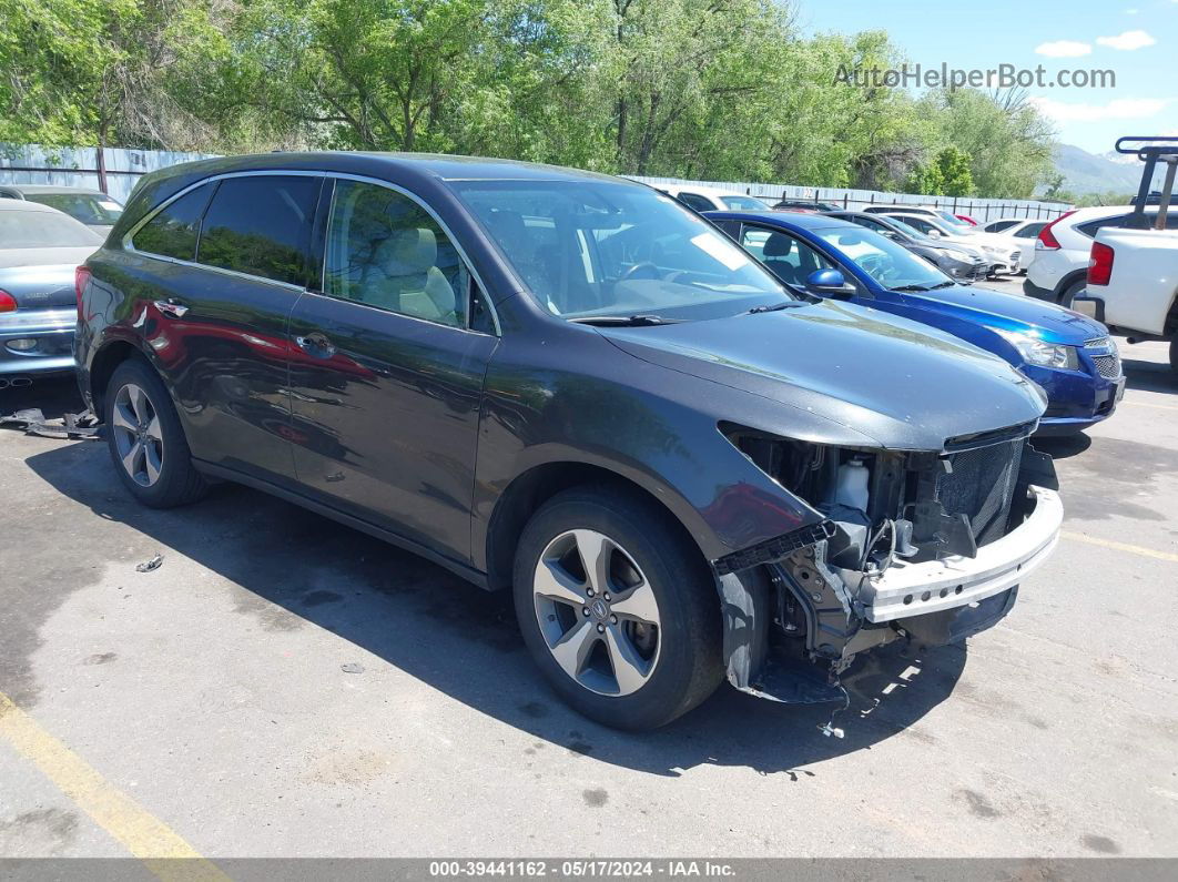 2016 Acura Mdx Acurawatch Plus Package Gray vin: 5FRYD4H23GB024369