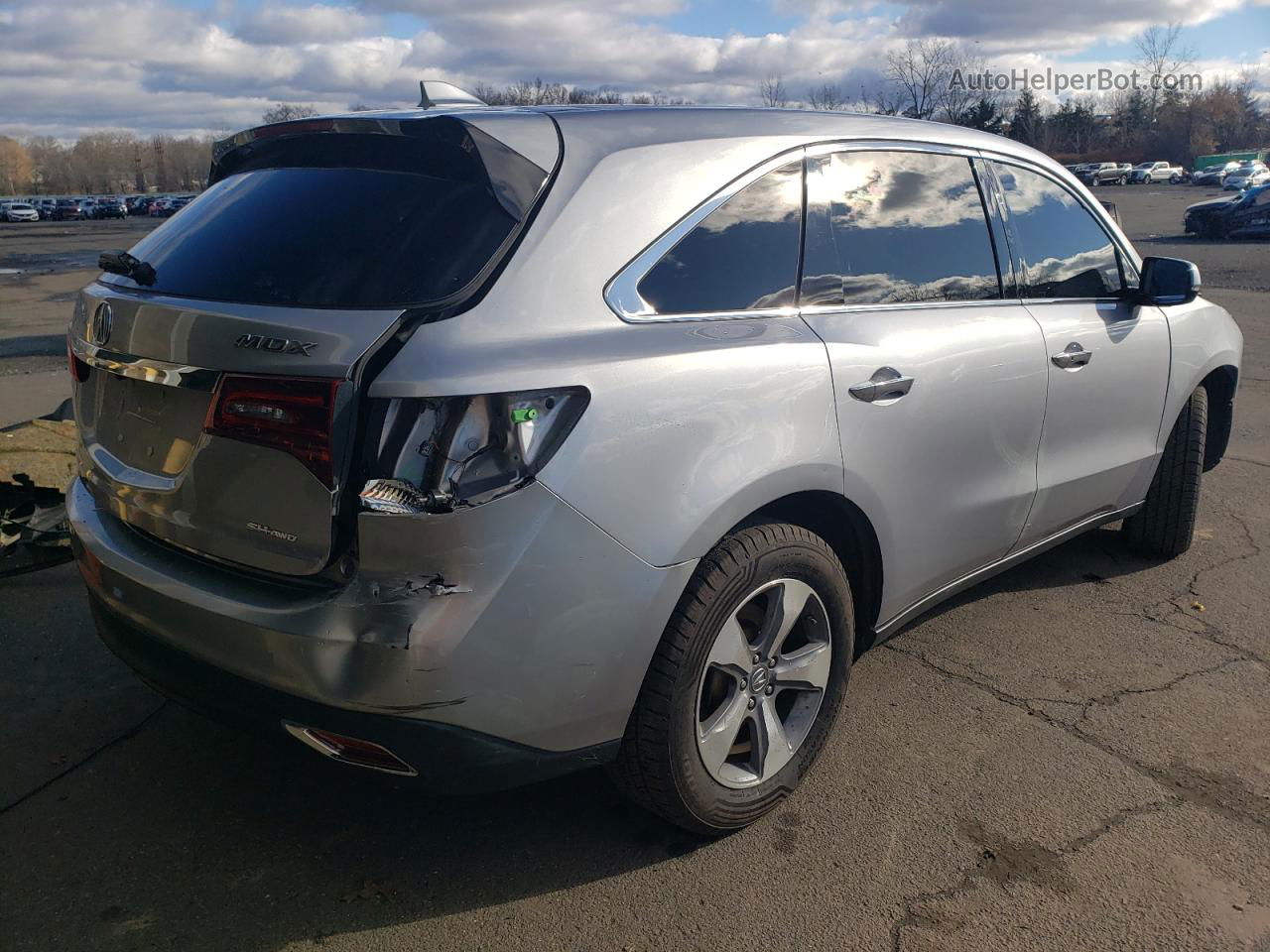 2016 Acura Mdx  Серый vin: 5FRYD4H23GB046050