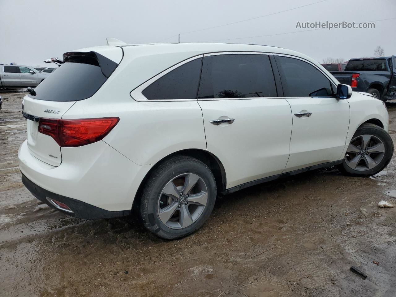 2016 Acura Mdx  White vin: 5FRYD4H26GB007291