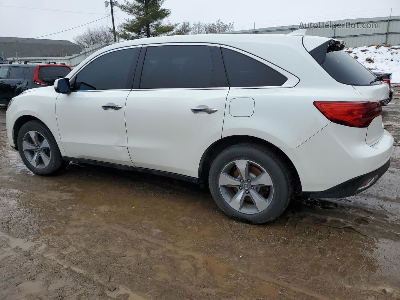 2016 Acura Mdx  White vin: 5FRYD4H26GB007291