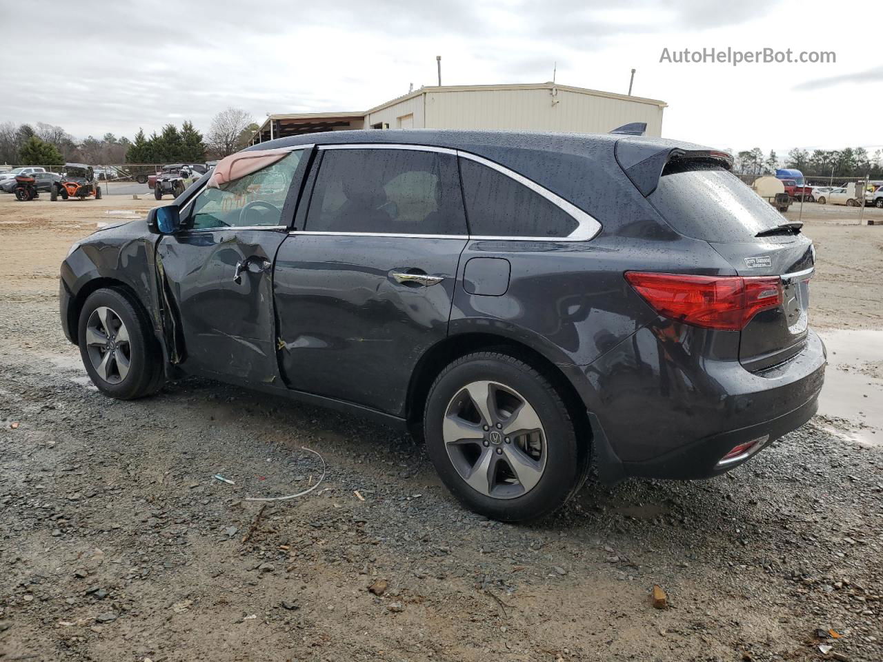 2016 Acura Mdx  Серый vin: 5FRYD4H26GB031834