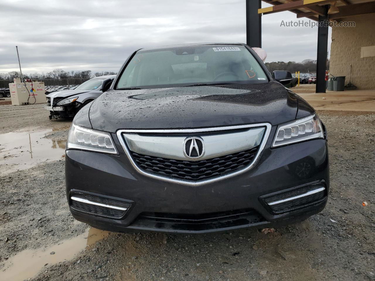 2016 Acura Mdx  Серый vin: 5FRYD4H26GB031834