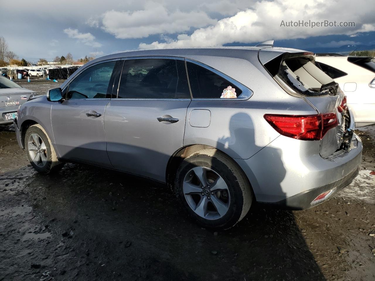 2016 Acura Mdx  Silver vin: 5FRYD4H26GB051209