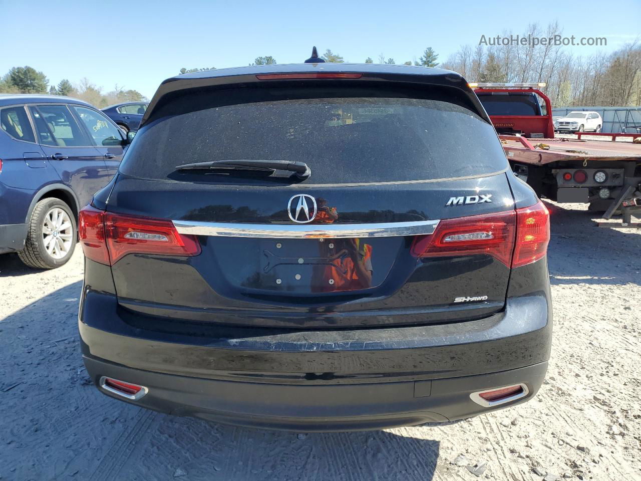 2016 Acura Mdx  Черный vin: 5FRYD4H27GB012290