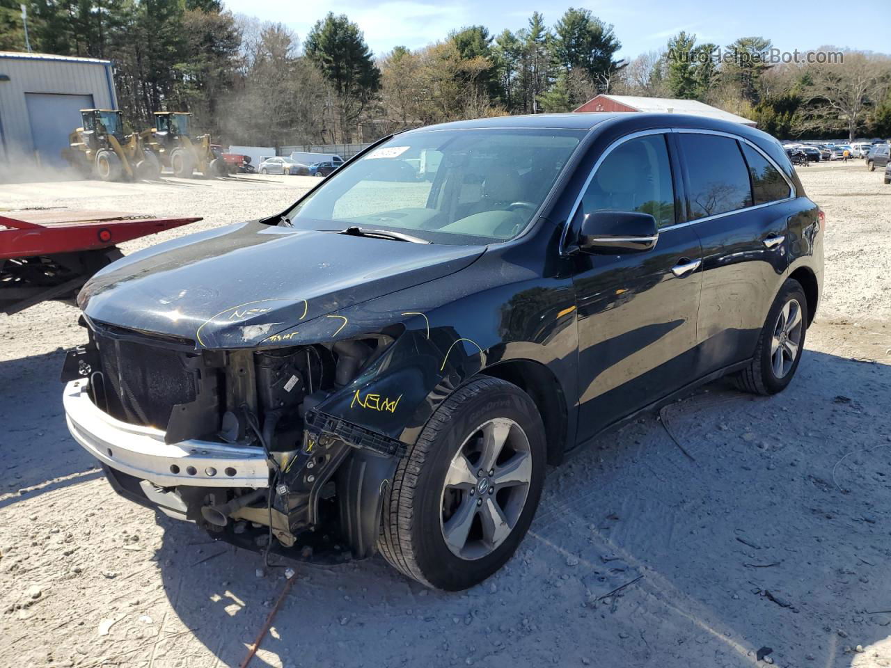 2016 Acura Mdx  Black vin: 5FRYD4H27GB012290