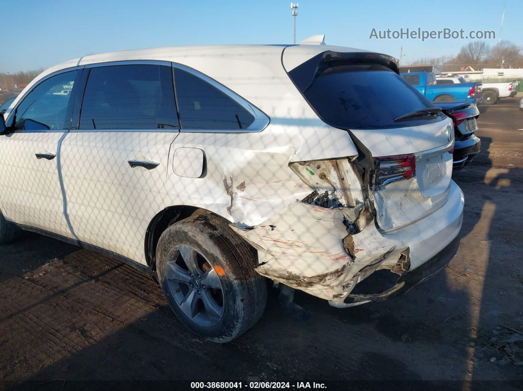 2016 Acura Mdx 3.5l (a9)/w/acurawatch Plus White vin: 5FRYD4H27GB022298