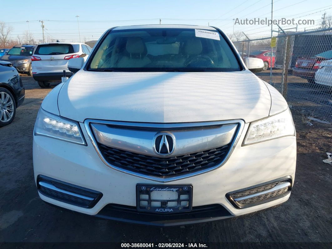 2016 Acura Mdx 3.5l (a9)/w/acurawatch Plus White vin: 5FRYD4H27GB022298