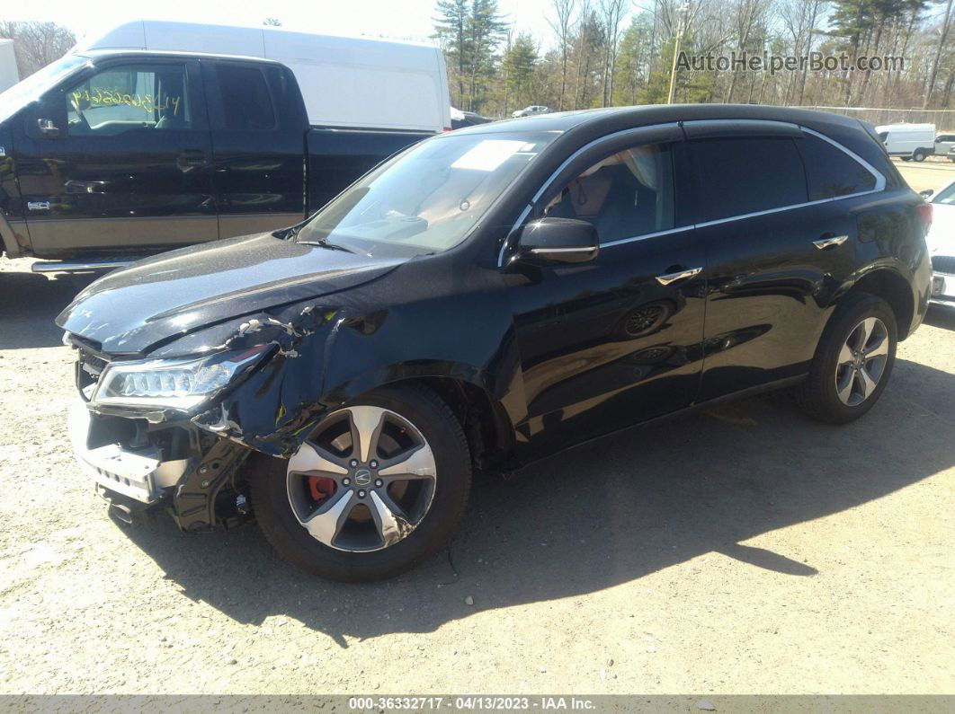 2016 Acura Mdx   Черный vin: 5FRYD4H27GB048111