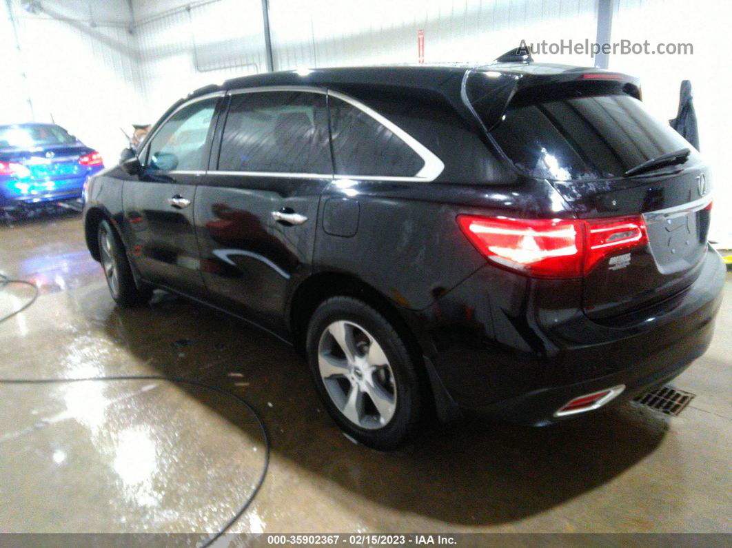 2016 Acura Mdx   Black vin: 5FRYD4H27GB049470