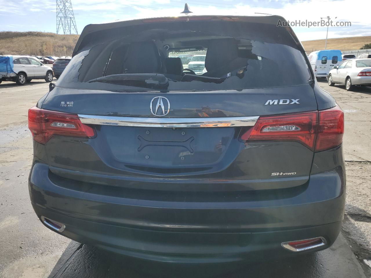 2016 Acura Mdx  Black vin: 5FRYD4H27GB057228