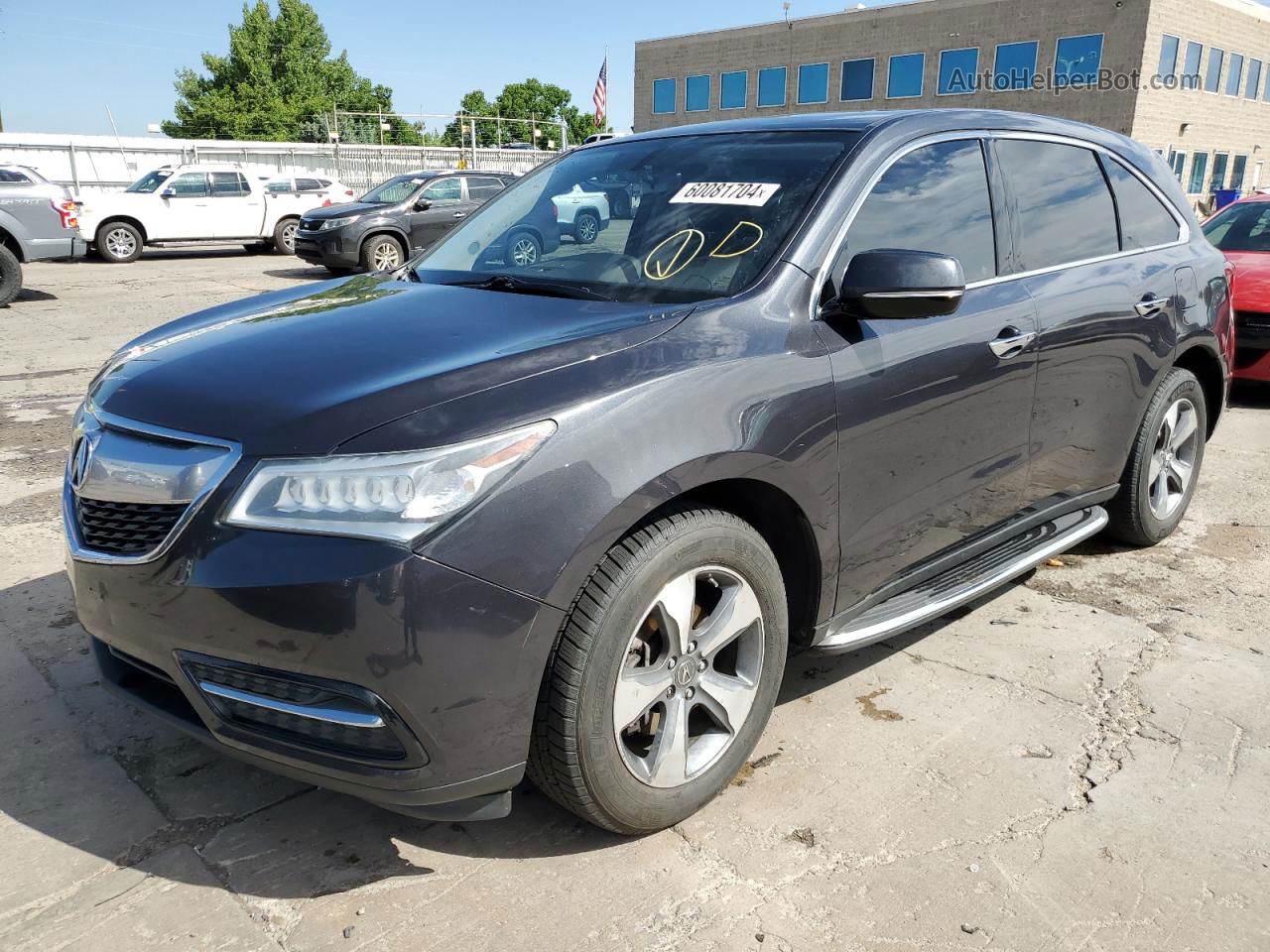 2016 Acura Mdx  Charcoal vin: 5FRYD4H27GB057228