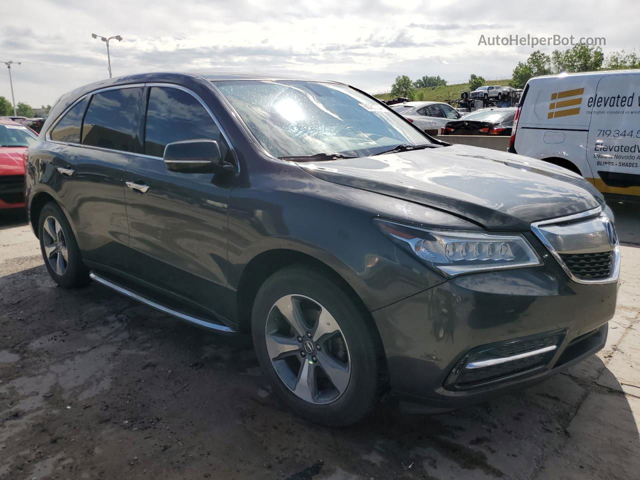 2016 Acura Mdx  Charcoal vin: 5FRYD4H27GB057228