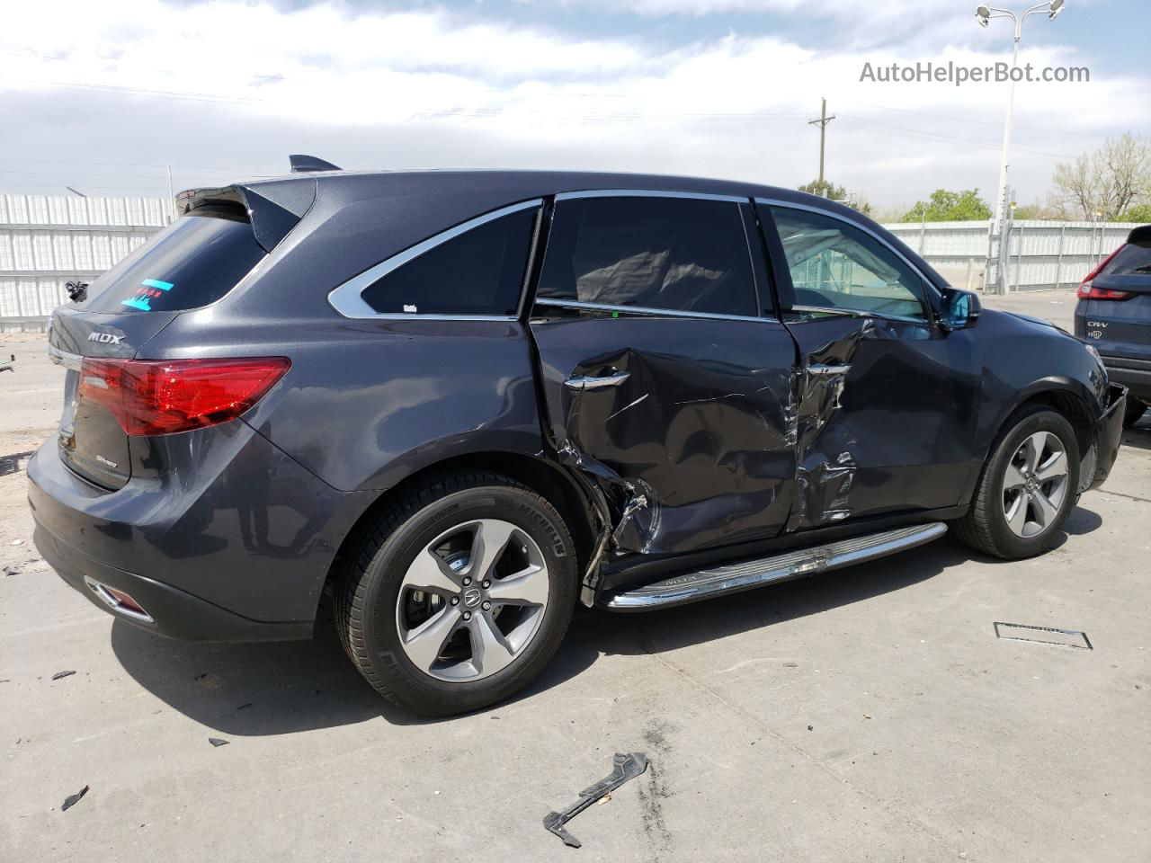 2016 Acura Mdx  Charcoal vin: 5FRYD4H28GB049722