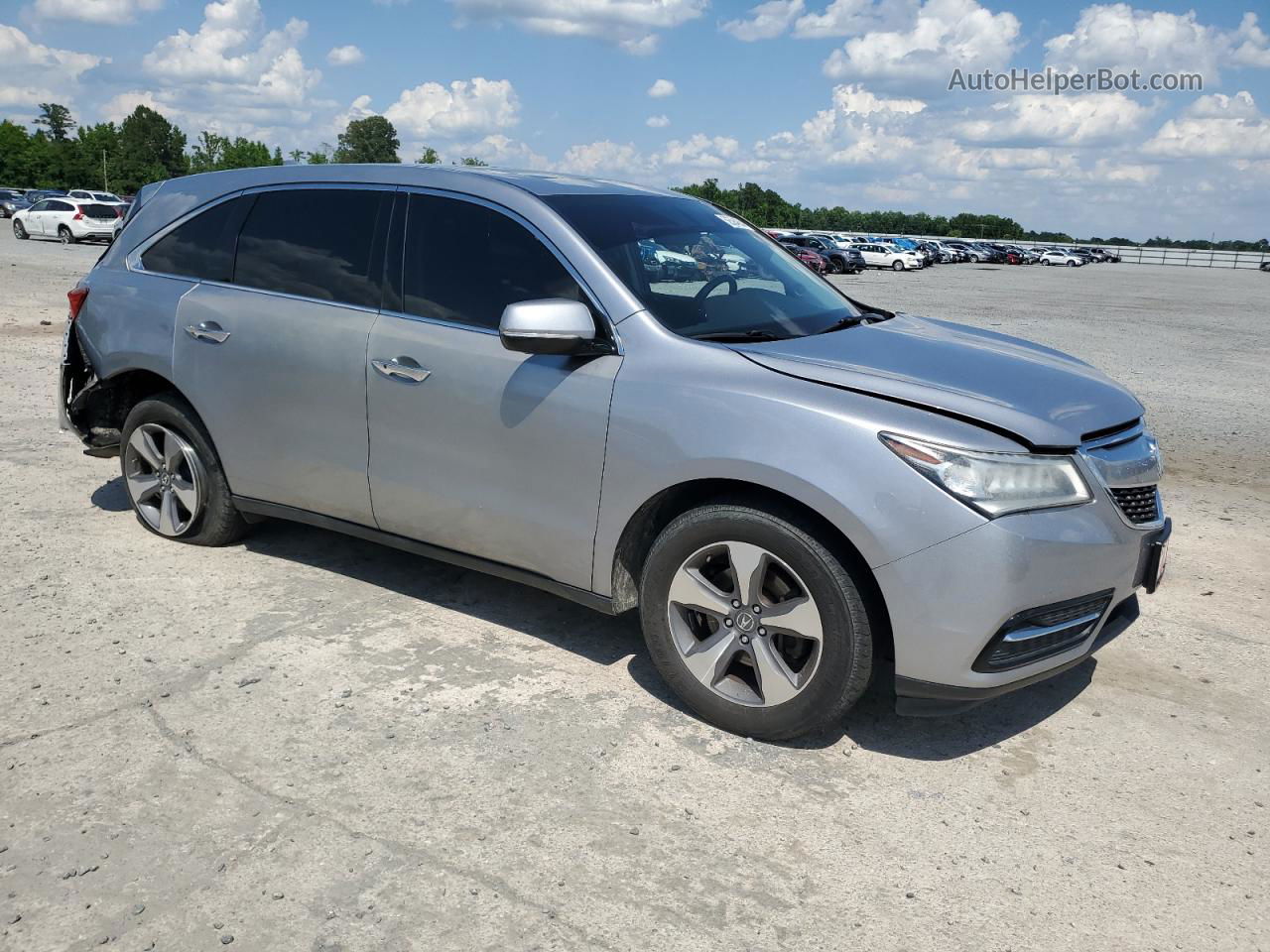 2016 Acura Mdx  Серый vin: 5FRYD4H29GB002702